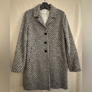 EUC i Blues made in Italy wool/Alpaca mid-thigh long jacket size 4.